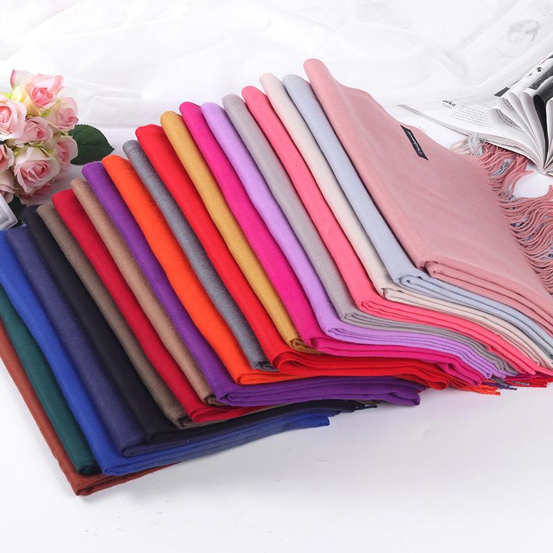 Women's Red Winter Scarf: High-End Imitation Cashmere Shawl, Versatile Warm Neck Wrap, Ideal Gift