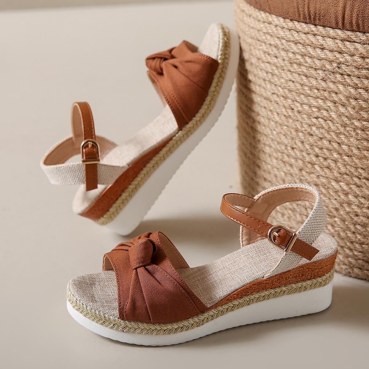 

Женская обувь большого размера, лето 2024, новые босоножки с застежкой-рыбьим ртом, на платформе с пряжкой, сандалии и кексы женские 43