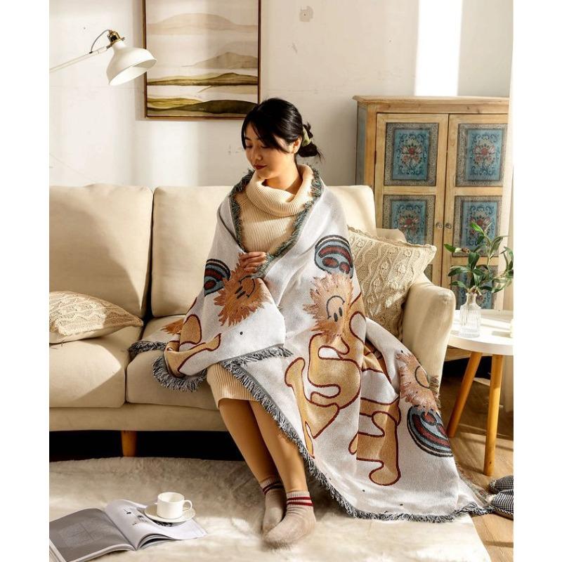 Nordic Instagram Style Простое повседневное одеяло Декоративное одеяло Покрывало Чехол — фото 3