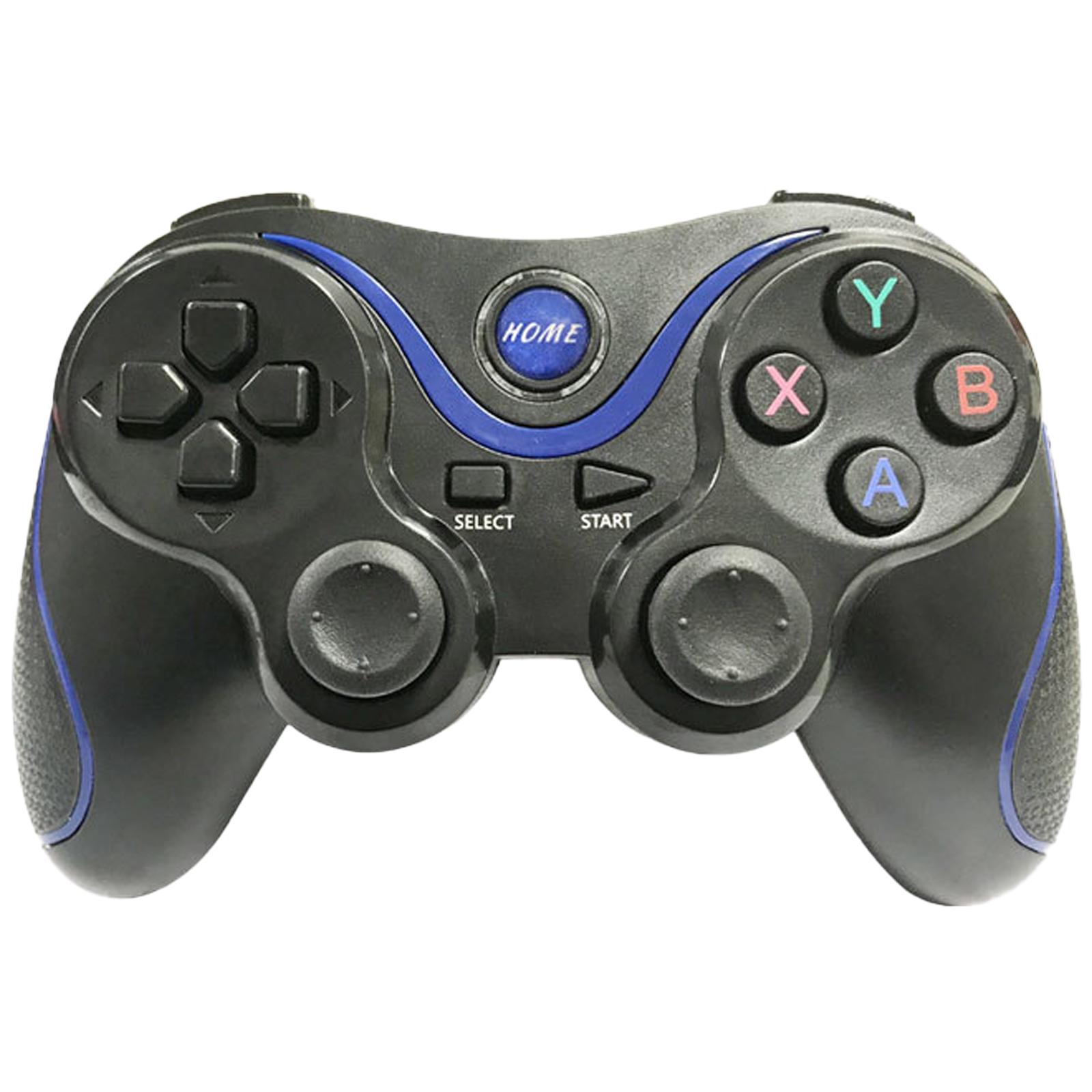 

Беспроводной геймпад для смартфонов, планшетов, ноутбуков, игровой контроллер, совместимый с Bluetooth, соматосенсорный игровой манипулятор A синий/чёрный
