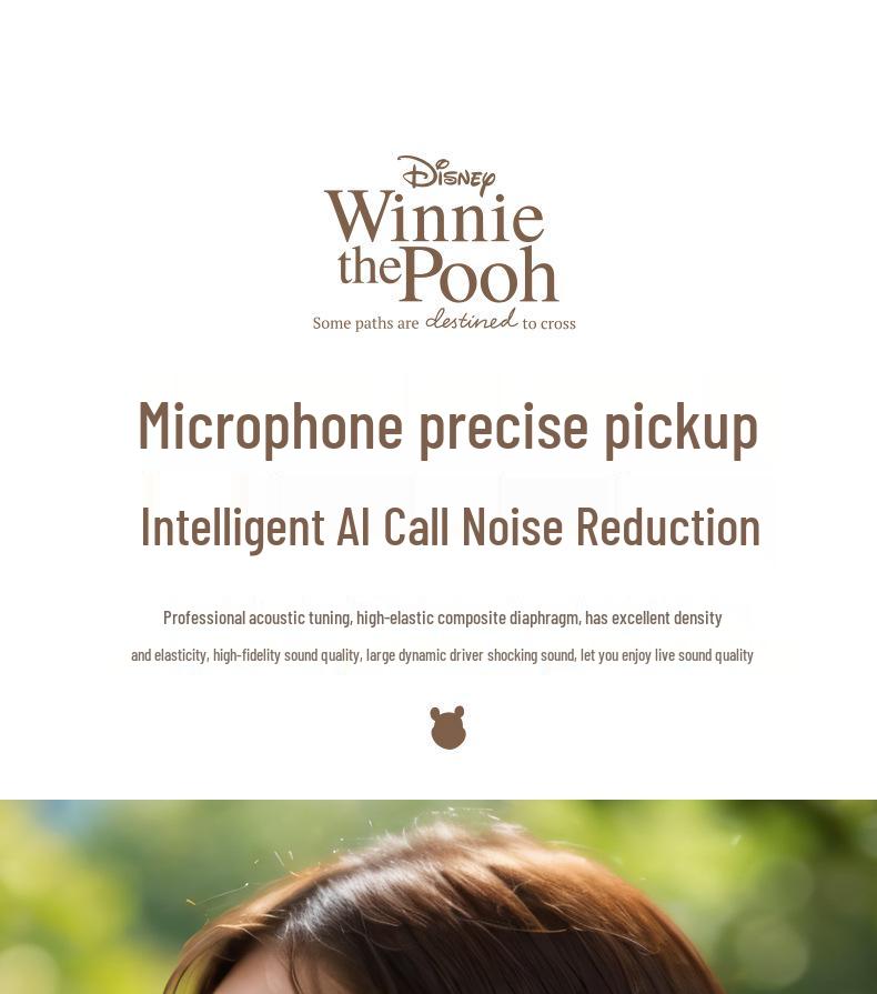 Disney K26 True Wireless Bluetooth Cartoon Earphones with Long Battery Life