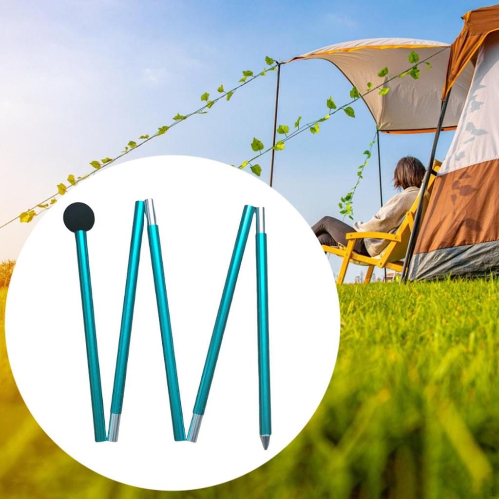 Canopy Rod Tarp Pole Five Sections Beach Shelter,Replacement Multifunctional Bracket,Support Tent