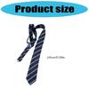 Striped Preppy Polyester Necktie Academic Uniform Shirt Tie Accessory For College Students And Stylish Dress Neckwear