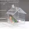 Parrot Bath 3 In 1 Hanging Birds Bath Transparent Parrot House Birdcage Bathing Box for Lovebirds Finches Parakeets