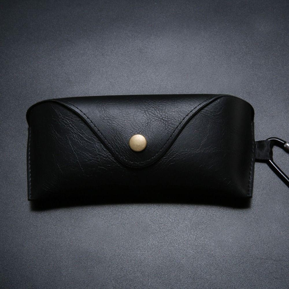 Leather Eyewear Protective Case Hanging Eyeglasses Holder Women Glasses Case Sunglasses Storage Bag