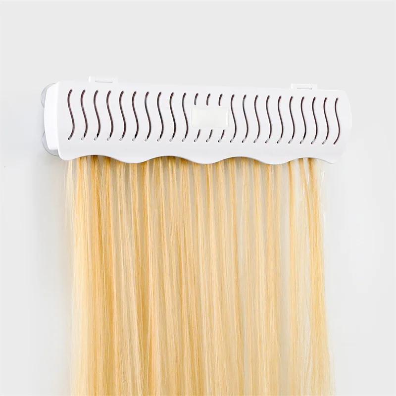 

Hair Extension Holder Wigs Display Hair Styling Weaving Wig Storage Rack for Barber Hair Extension Stand білий