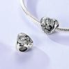 Hot Charms Pendant 925 Sterling Silver Love Heart Shaped Zircon Bead Fit Original Bracelet DIY Charms Women Jewelry Gift Making