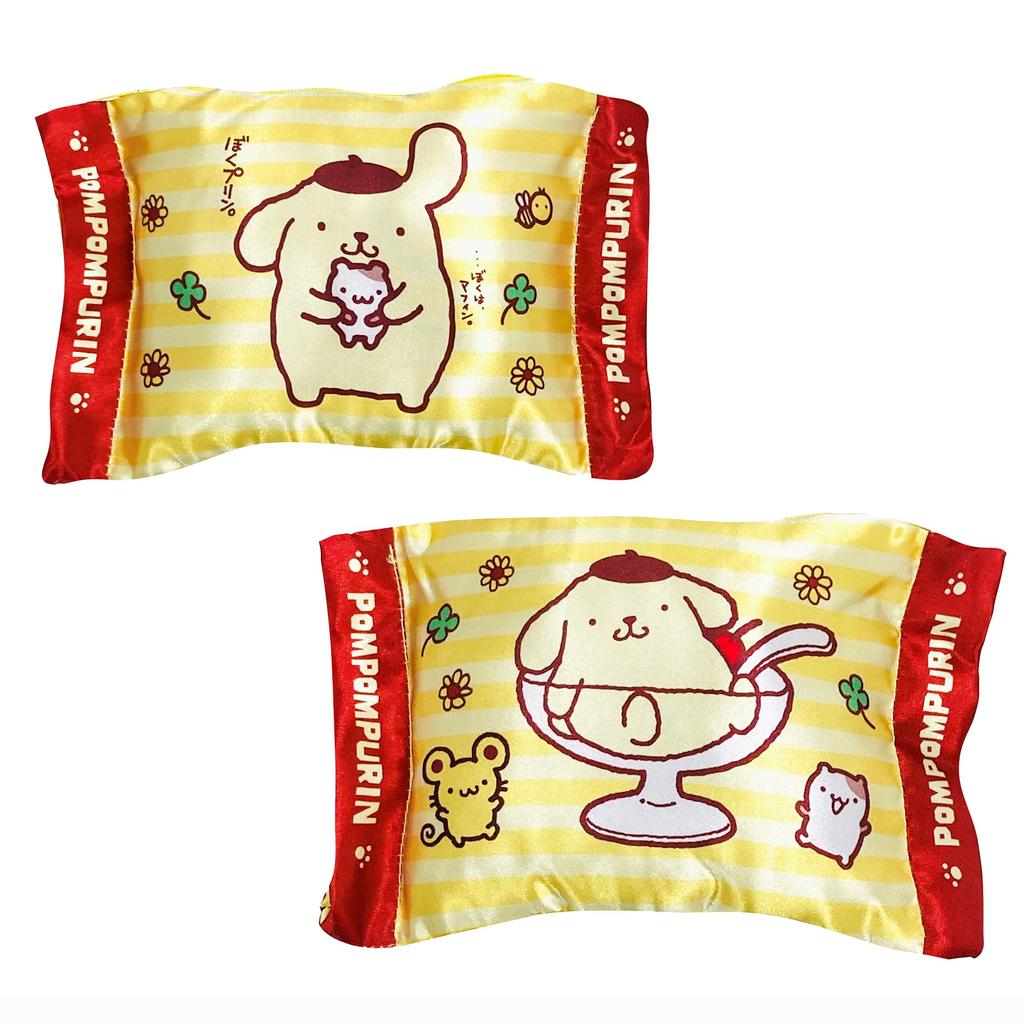 MORIPiLO Pompompurin Tissue Case Sanrio Characters Goods Small Item Pouch Plush Cute 20x14cm Pouch Makura no Morishita (Pillow Yellow)