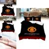 Modern Minimalist Manchester Pattern Digital Printed Bedding Set And Pillowcases For Bedroom Decor