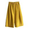 Neue hohe Taille lockere Mode vielseitig weites Bein lässige Acht-Punkt-Hose Damen Herbst und Winter Cordhosen