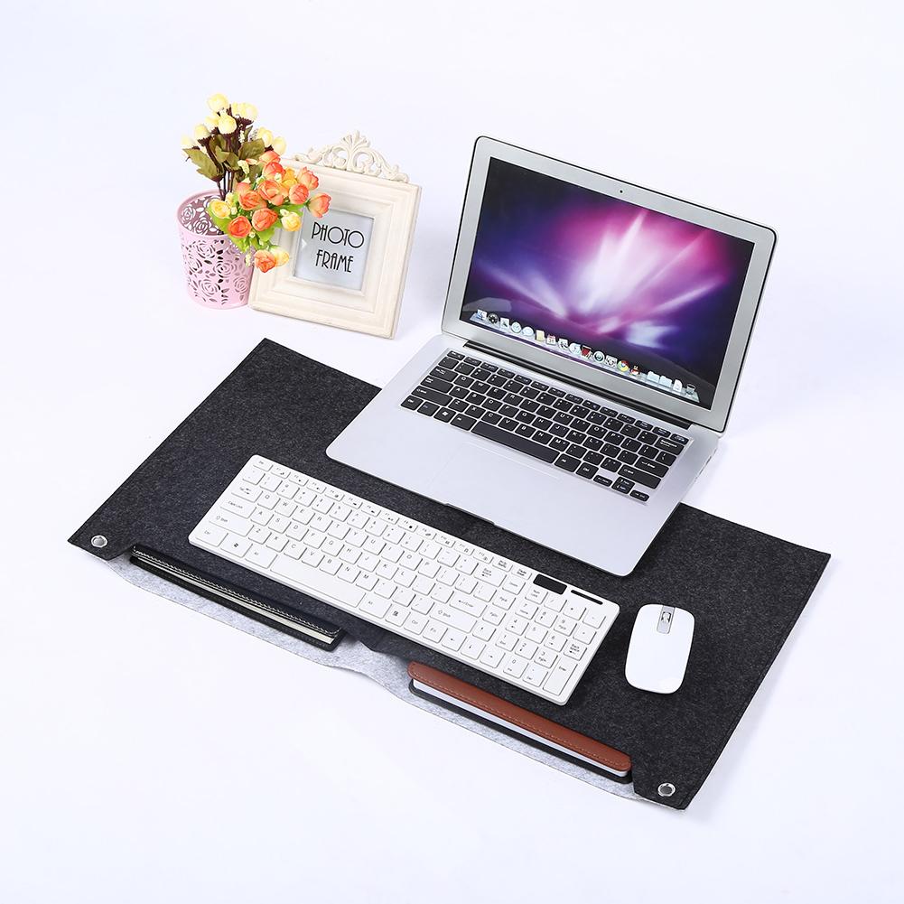 Felts Desk Laptop Mat Storage Table Pad New Dark Gray