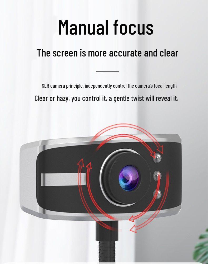 Webcam USB ad Alta Definizione con Microfono per Lezioni Online e Live Streaming, Installazione Senza Driver