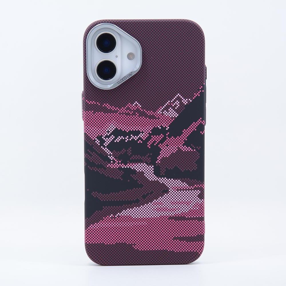 

River Relief Magnetic Case Shell for IPhone 16 17 Pro Max Carbon Color Hard PC Magnets Phone Cover Camera Lens Protector iPhone 16 Pro Max