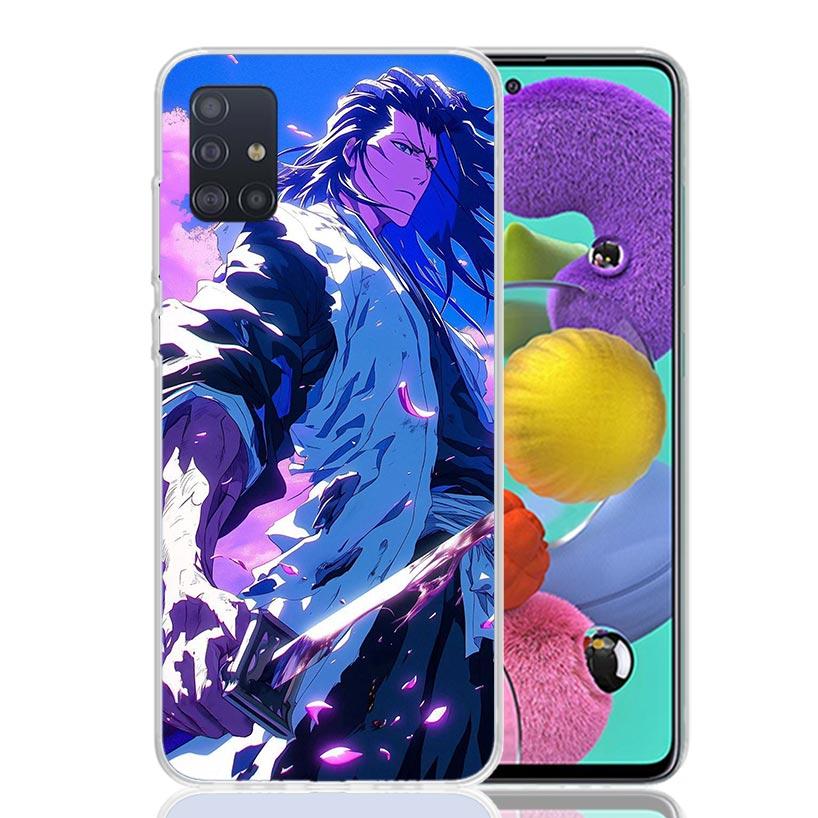 Bleach Kuchiki Byakuya Phone Case For Samsung Galaxy A52 A32 A22 A12 A02S A50S A30S A51 A31 AA71 Note 20 Ultra 10 S10 Plus Galax