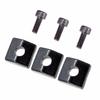 3-Piece Electric Guitar Locking Nut Clamp & Screw Suit Tremolo Bridge Replacement Parts (Black)