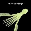 4.2g Weight Silicone Trolling Skirts 11cm Length Luminous Squid Jigging  Jigging Fishing