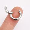 ASTM F136 Titanium Large Gauge 4G 6G 8G 10G Single Hinged Clicker Segment Hoop Ring Mirror Septum Nose Piercing Anodizing Body
