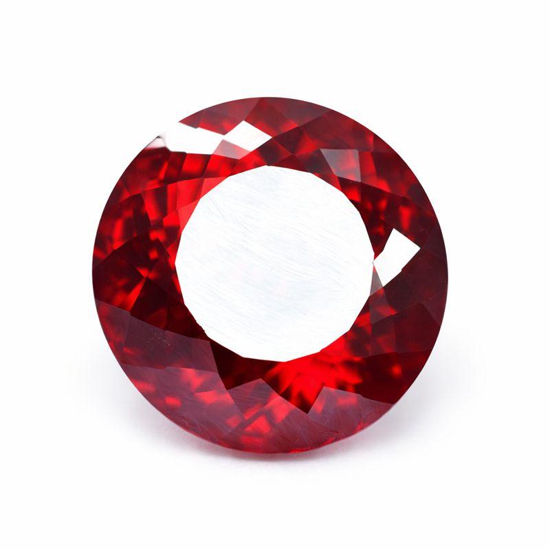 Natural Red Garnet Loose Gemstone Quality 13 Ct Round Shape for Jewelry Making and Gem Collections