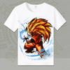 Dragon Ball Animation Derivatives Goku Vegeta Buu Frieza Printed Short Sleeve T-shirt Unisex's and Women's Fashion Cotton Top