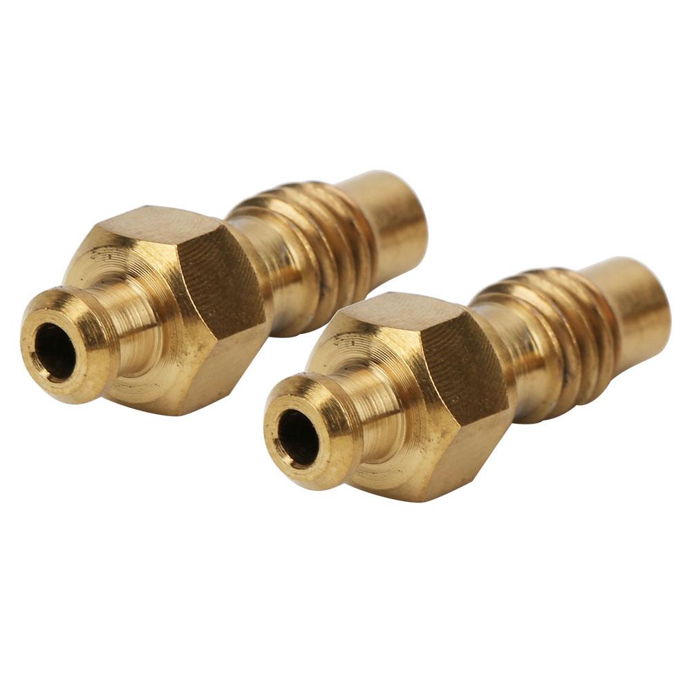 2 Pcs   Alloy Oil Disc Brake Bleed Nipple Exhaust Screws Set for Road   Accessories