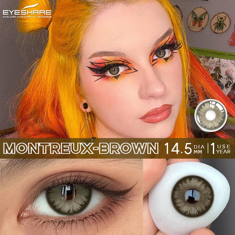 EYESHAERE 1 Pair Halloween Contact Lenses for Eyes Cosplay Lenses Anime Lenses Anime Accessories Lenses Black Lenses Red Lens