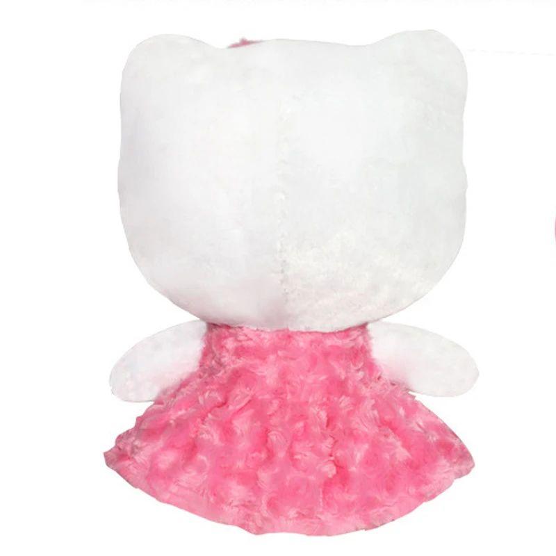 Original Anime Sanrio Rose Pink Hello Kitty Melody Cartoon Plush Stuffed Toys Peluche Soft Pillow Doll Birthday Gift For Girls