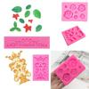 Silicone Fondant Mold Set for Cake Decorating Flower Leaf Lace Pattern and 3D Embossed Designs Baking Tools for  Candy Pastry