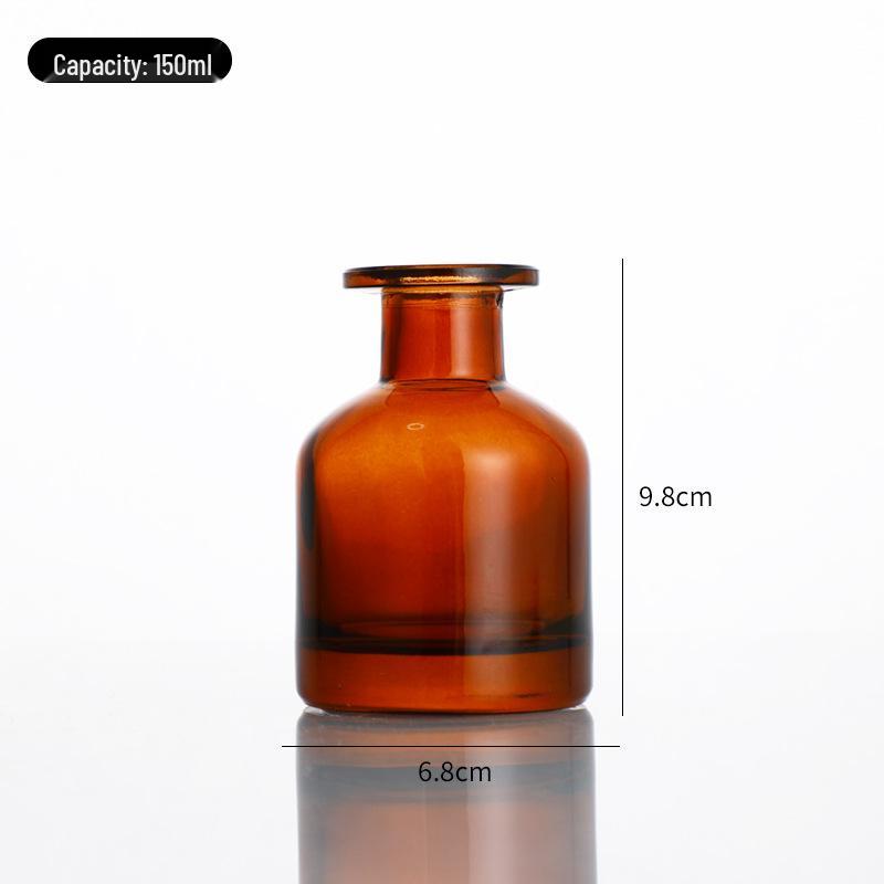 Hot Selling 100ml Large Belly Colored Glass Aroma Diffuser Bottle - Transparent or Frosted