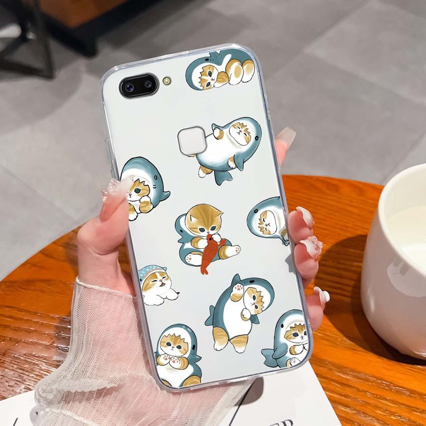 For Vivo X20 Plus X30 X60 X70 X80 Pro X50 Lite Phone Case Cute Panda Pattern Transparent Silicone Dustproof Protective Soft Back Cover For Vivo Casing