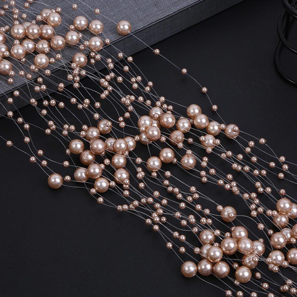 Жемчуг для лески 3-8 мм Разноцветные жемчужные бусины Цепочка Аксессуары ручной работы 5