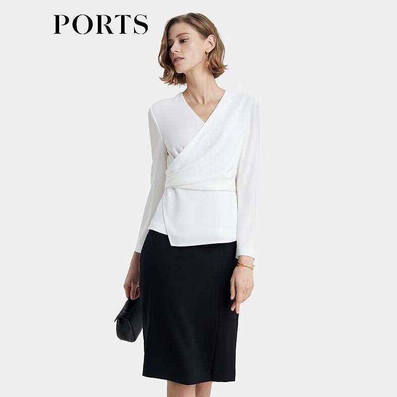 Ports Women's Pleated Waist Design Blouse