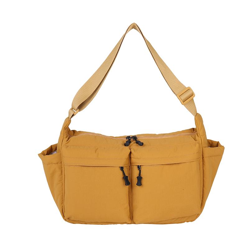 

2026 Winter New Trend Shoulder Bags Nyl Zipper Solid Color Simple Casual Tote Water Proof Lightweight Women s Handbags