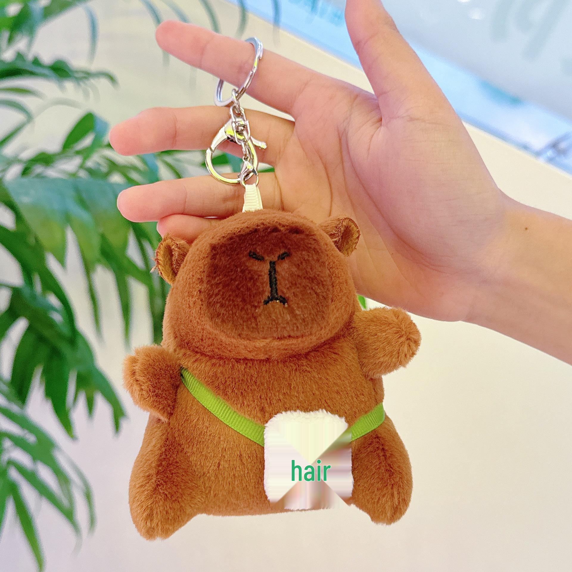 

Вирусный брелок-подвеска для рюкзака в виде капибары: Плюшевый брелок и подвеска Height approx. 11 cm