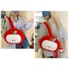 Kawaii Cartoon Fruit Plush Backpack Soft Cute Decorate Knapsack Fruit Doll Shoulder Bag  Outdoor