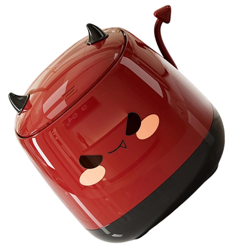 Modern Desktop Waste Bin Press Lid Sealed Smell Control ABS Trash Can for Small Space Organizer Home Office Decoration
