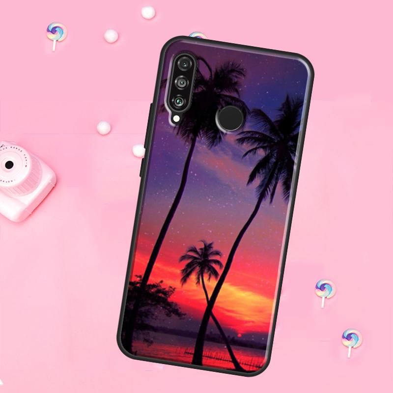 Stars Space Palm Trees For Huawei Nova 12i 7i 8i 11i 12s Y73 Y70 Y90 Y60 Y72 Y61 Y91 9 10 SE P30 Pro P40 Lite Case