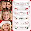 Pixie Dust Festive Freckles Gingerbread Mouse Christmas Face Stickers, Temporary Metallic Tattoos, Sparkle Makeup Decoration