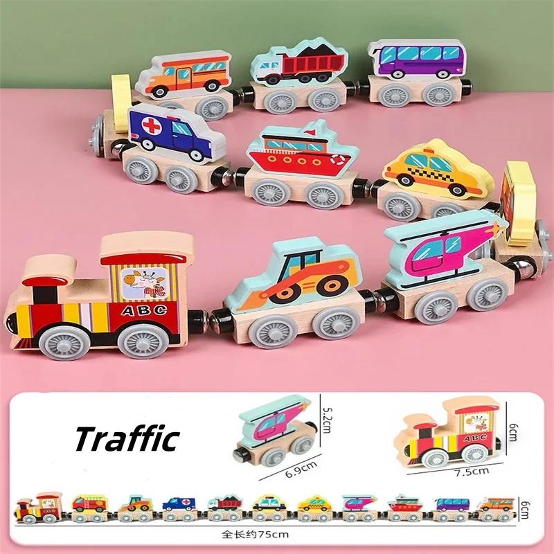 

Kids Magnetic Wooden Train Learning Numbers Color Train Set Puzzle Toys for Boys Girls Birthday Xmas Gift