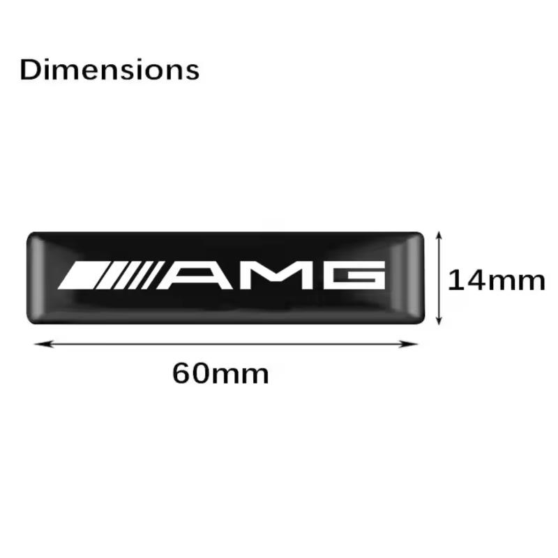 3D Epoxy Personality Mark Stickers Car Interior Exterior Decoration Sticker For Mercedes Benz AMG W205 W204 W206 W213 W212 W211