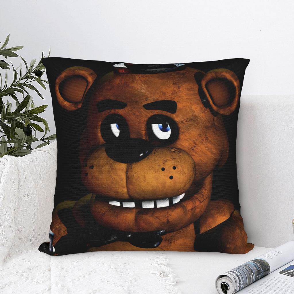 Fnaf At Freddys Pillow Cover Accessories Soft Cushion Cover Decorations Pillow Case Cover Bedroom Multi Size