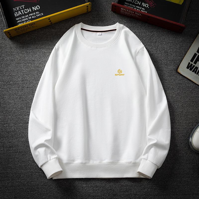 Plus Size Men's Fleece-Lined Sweatshirt - Warm, Loose Fit for Autumn/Winter