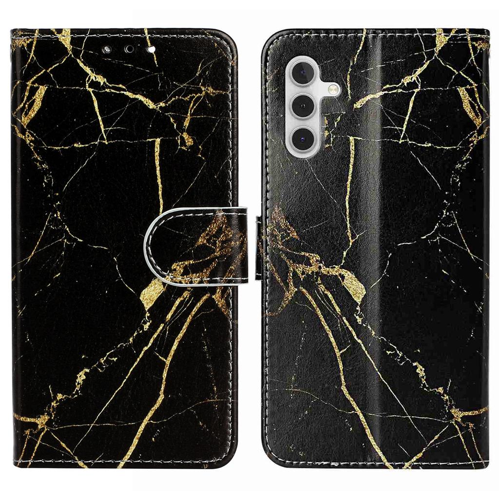 For Samsung Galaxy S25 FE Stand Case Marble Painted Folio Flip Leather Wallet Phone Cover