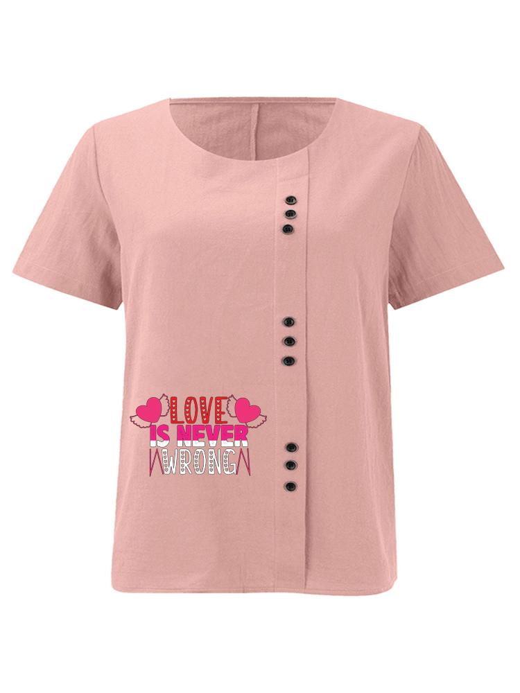 Women s Fashion Letter Printing Shot Sleeve T-shirt Loose Cotton Shirt Casual Loose Summer Blouse Tops Plus Size S розовый