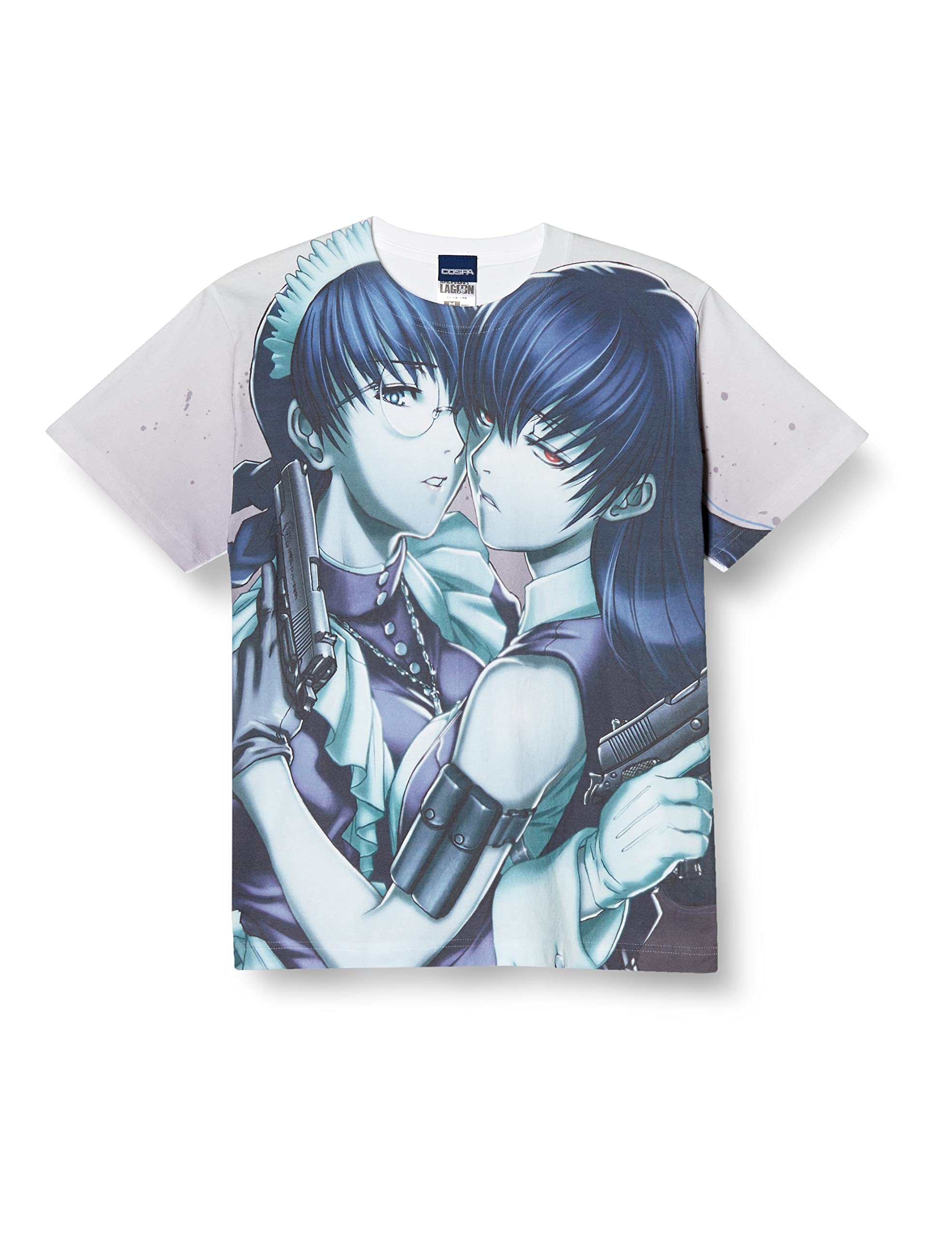 

Cospa BLACK Lagoon Roberta Full Graphic WHITE M size T-shirt белый