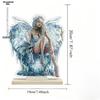 2D Flat Goddess of Ice Acrylic Desktop Decoratio, with Base, Suitable for Wall Decoration, Porch, Room, Villa, Accents Home, Hallway, or Workplace - R