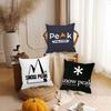 Japanese Outdoor Brand S-Snow P-Peak Pillow Case Suitable For Bedrooms Living Rooms Cars Home Decoration