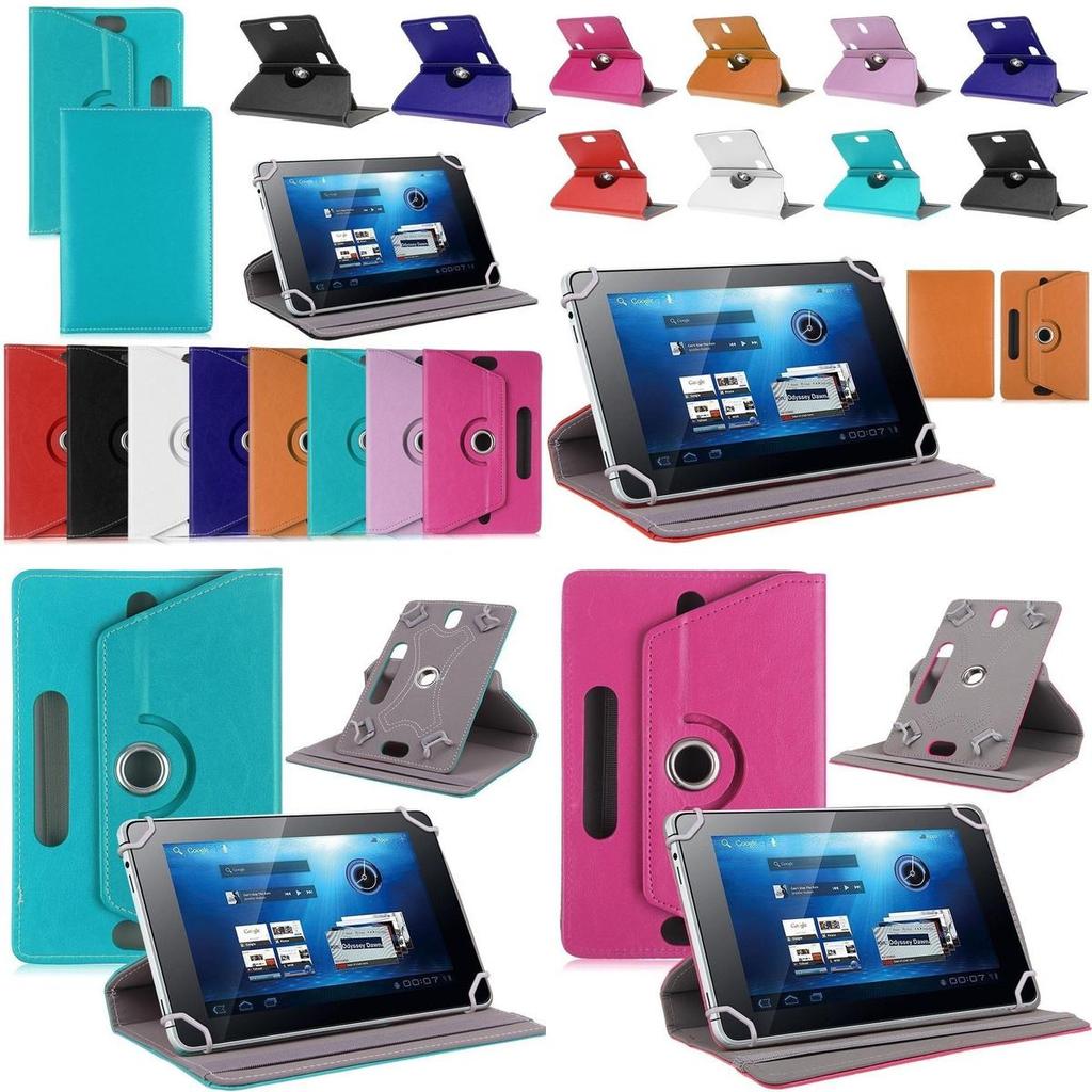 Premium Folio 360 Case Cover For Universal Android Tablet Pc 7" 8" 9" 10" With Elegant Design