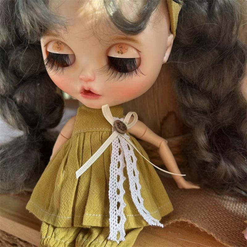 Retro Skirt Set for Blythe Dolls with Headband (OB22/OB24/Azone)