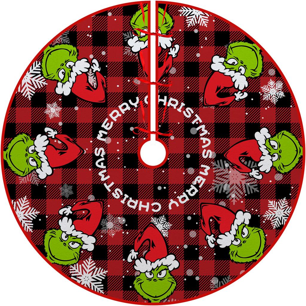 Ozdoba na choinkę dolna spódnica choinkowa obwód choinki nadruk kreskówkowy