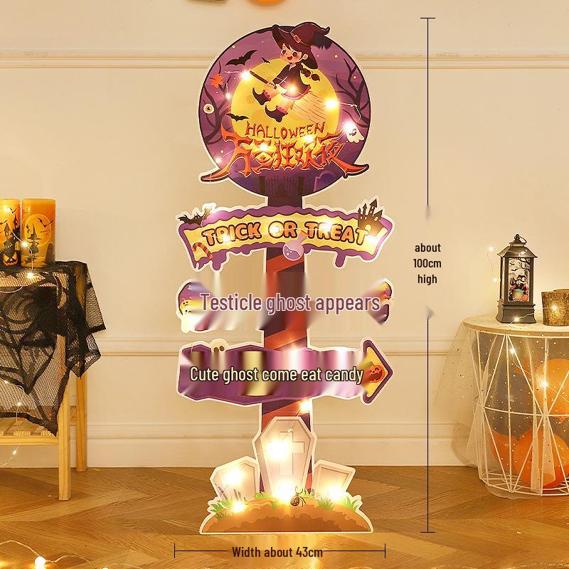 Halloween Pumpkin Lantern Board Standee for Outdoor/Kindergarten Decorations